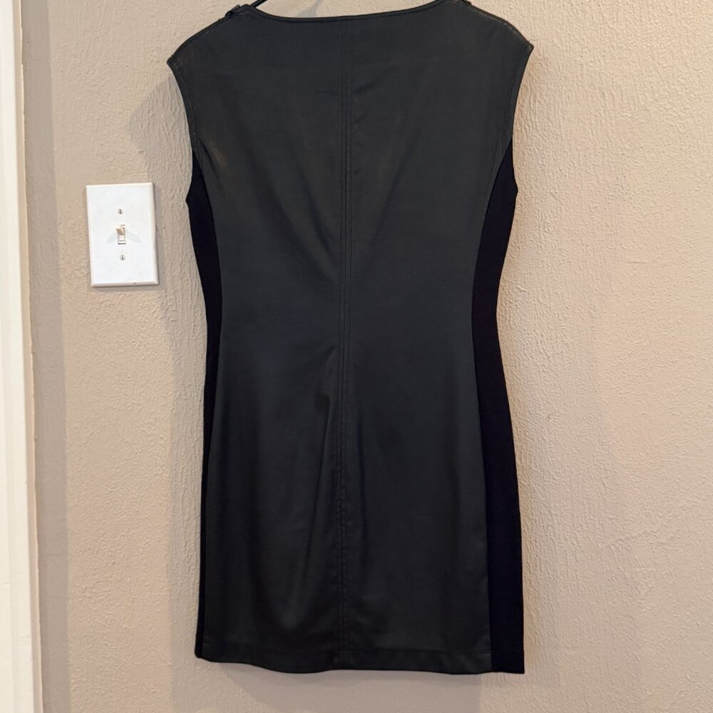 BCBG Sleeveless Faux Leather Mini Dress - Picture 2 of 3